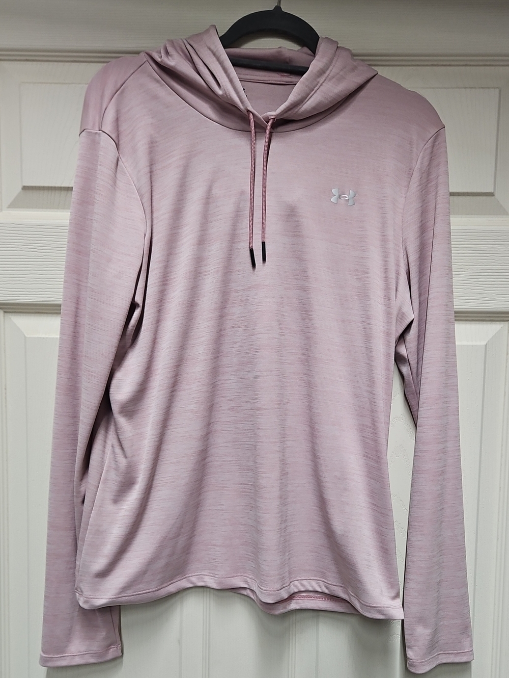 Under Armour Women's Light Pink Hooded Performance Long Sleeve